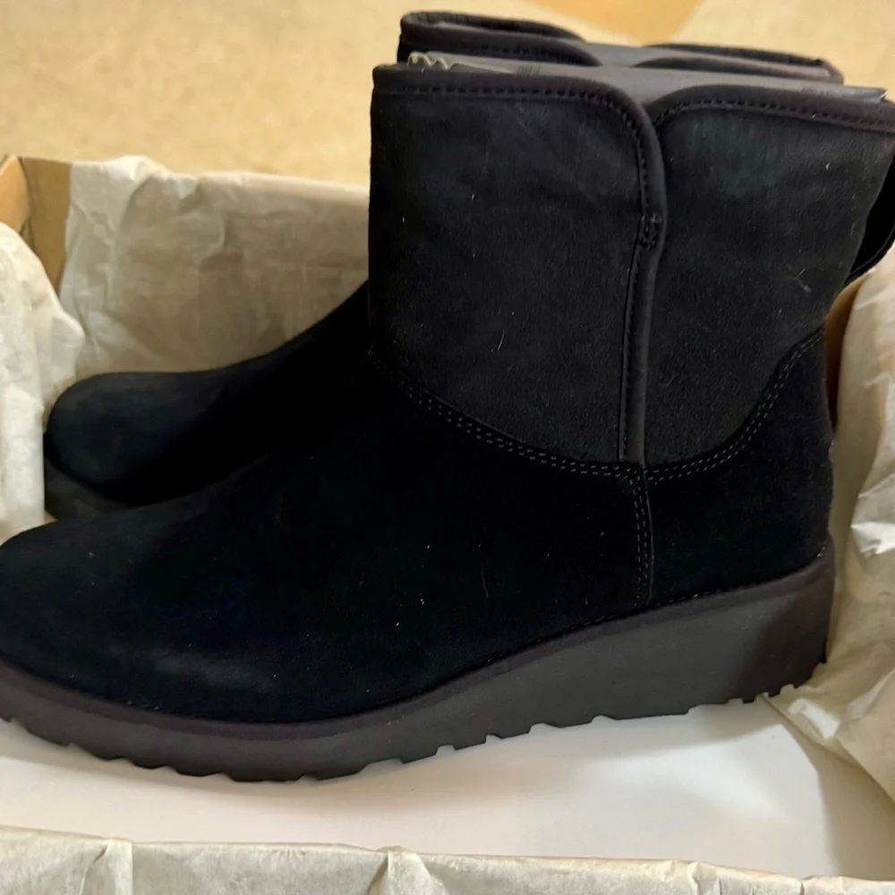 UGG Black Suede Boots - Picture 2 of 7